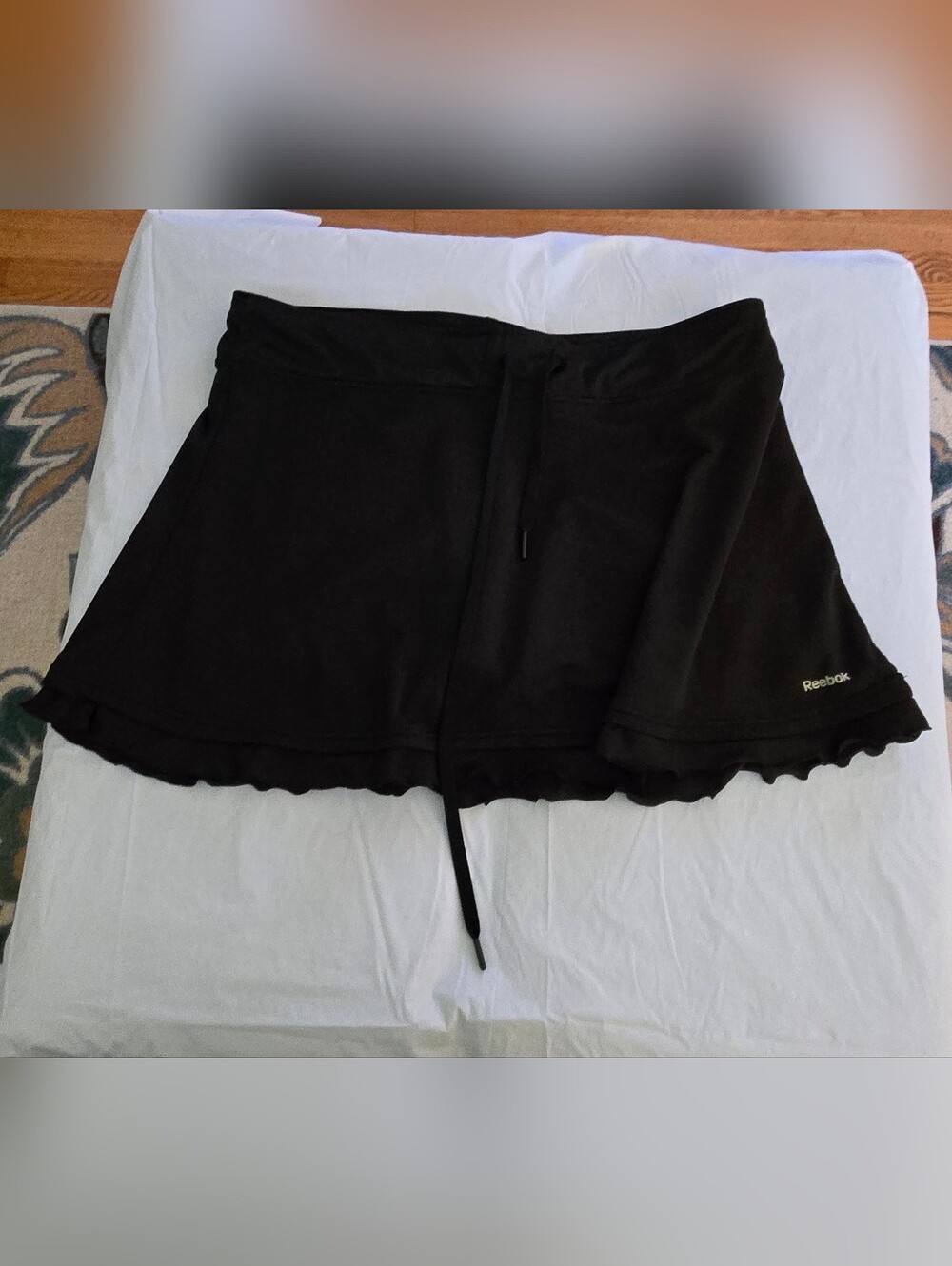 Reebok Lightweight Sporty Black Drawstring Skort